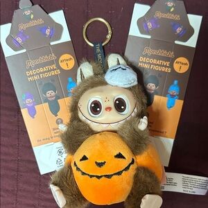 Halloween Pumpkin Plush Keychain! Bundle of 3!